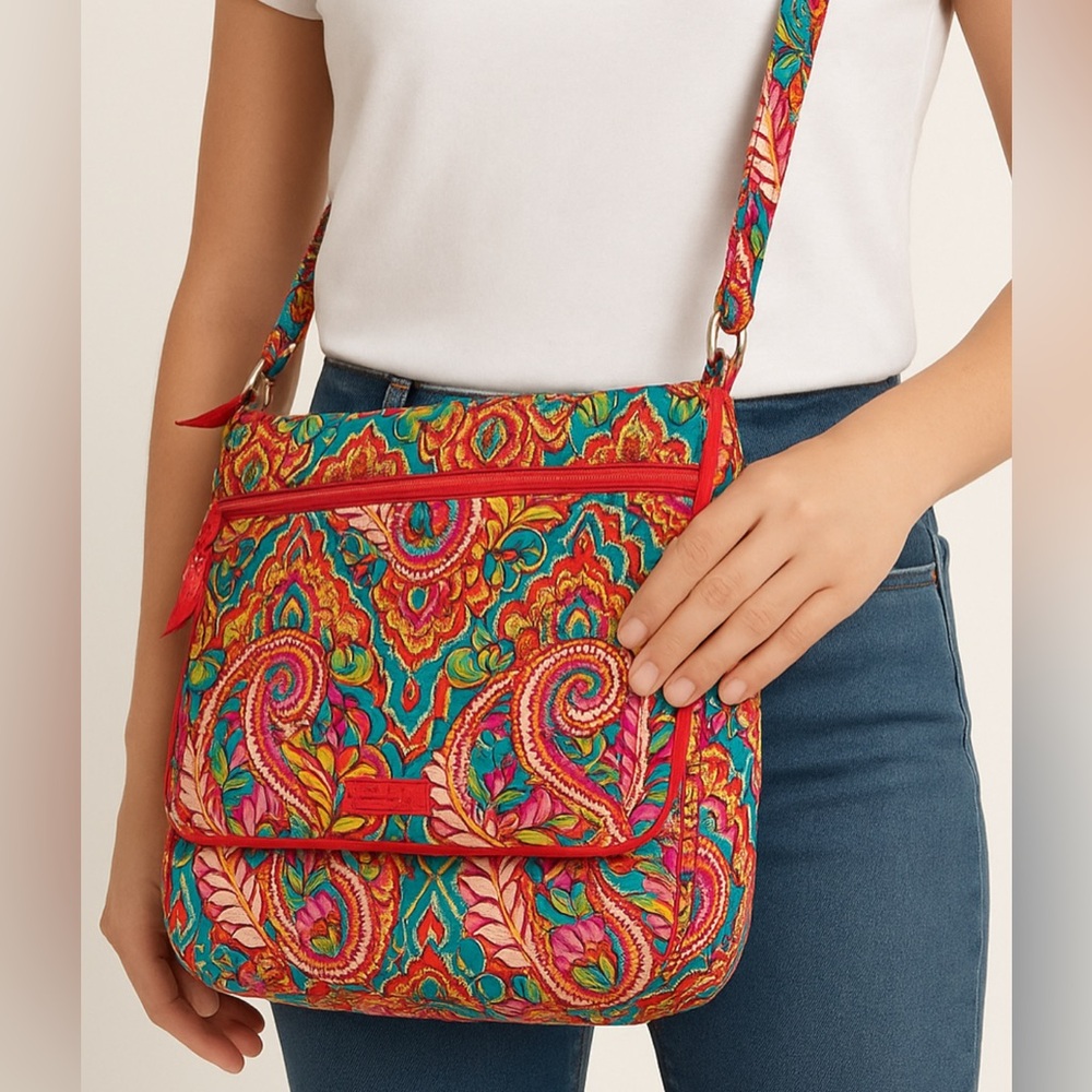 🌺 Vera Bradley Paisley in Paradise Mailbag – New - Picture 1 of 9